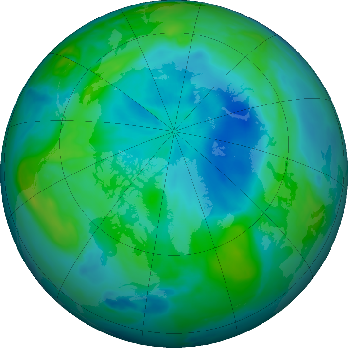 Arctic ozone map for 20 September 2017